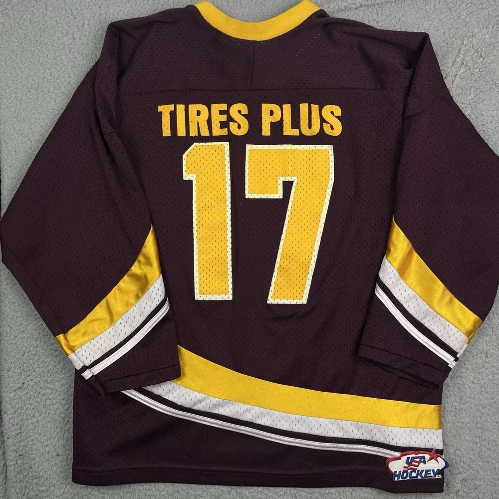 Vintage Minot Magicans Hockey Jersey ND North Dakota‎ Maroon Yellow K1 Medium